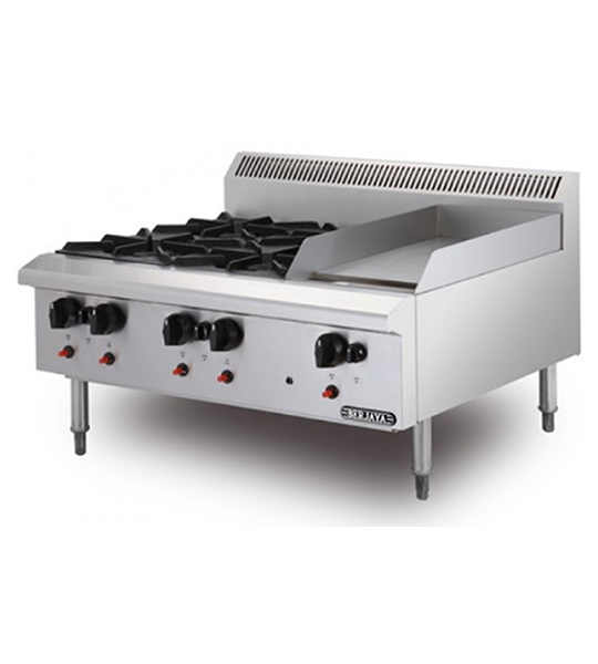 Combination 2 Open Burner & Grddle
