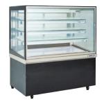 Rectangular Confectionery Showcase – Stainless Steel Base