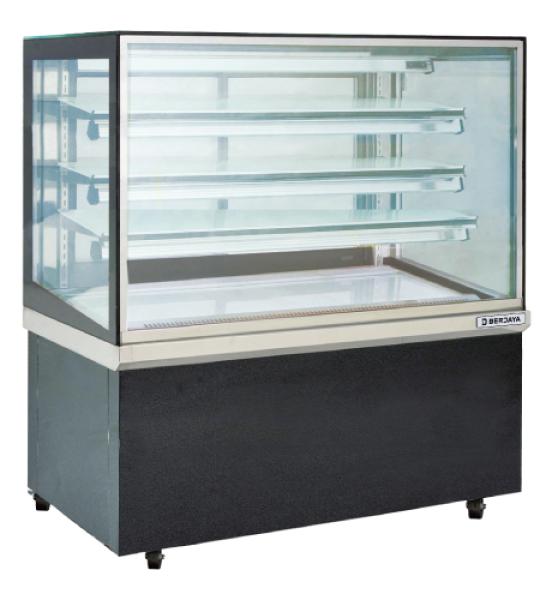 Rectangular Confectionery Showcase – Stainless Steel Base